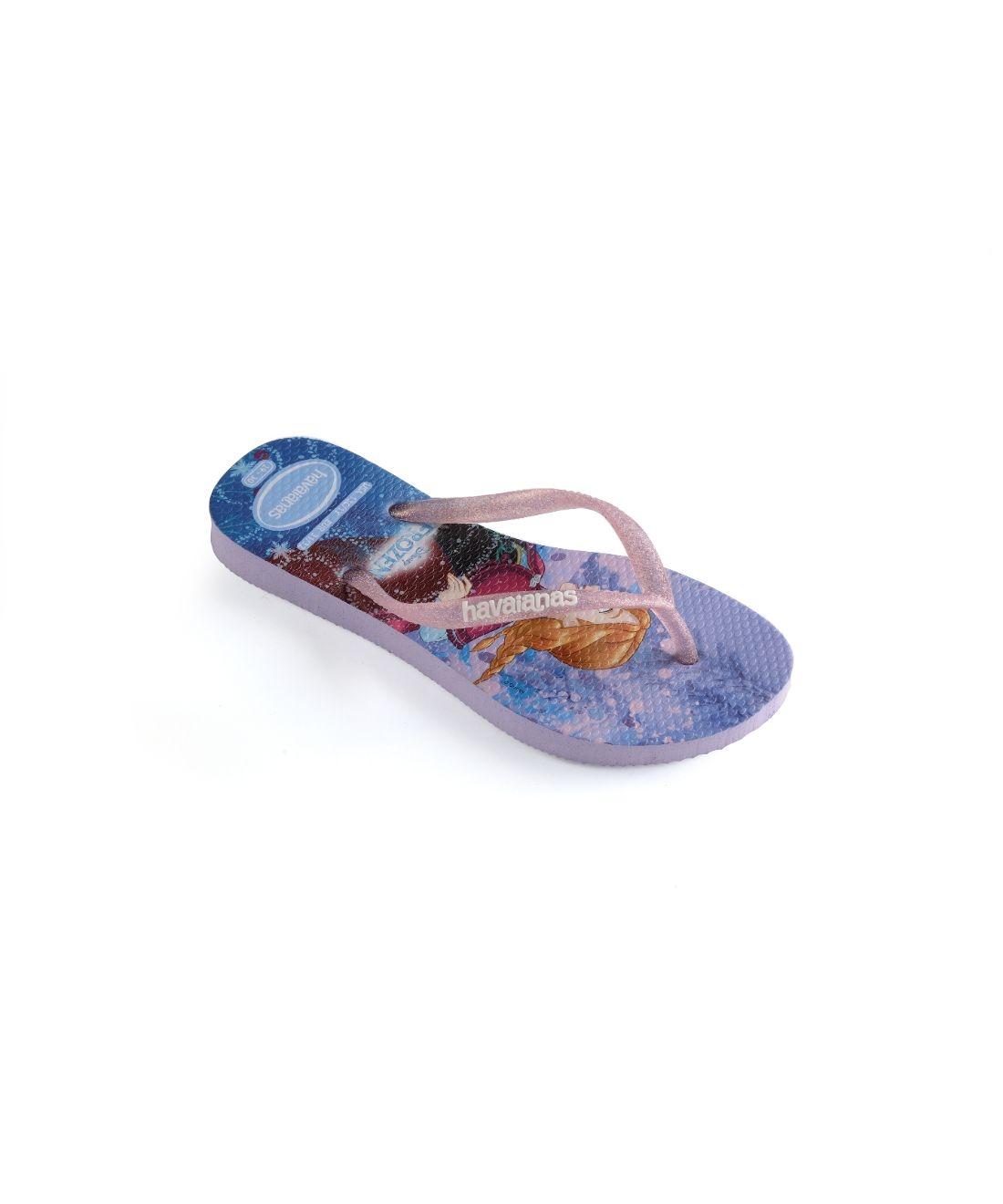 Havaianas Kids Slim Frozen Purple Slipper Mothercare